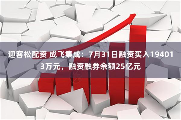 迎客松配资 成飞集成：7月31日融资买入194013万元，融资融券余额25亿元